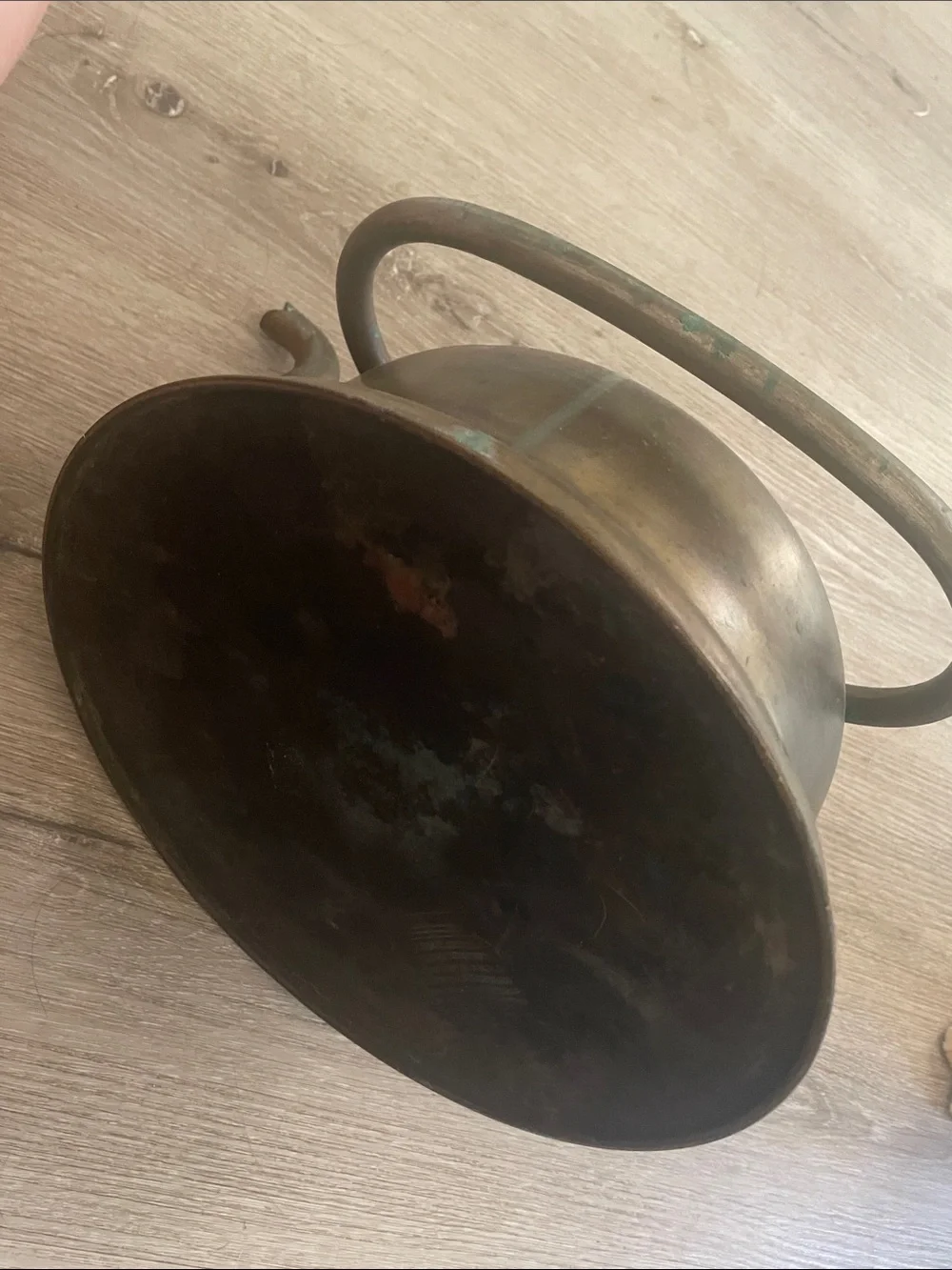 Charming Antique Copper Kettle with Rich, Unpolished Patina | Rare Oversized